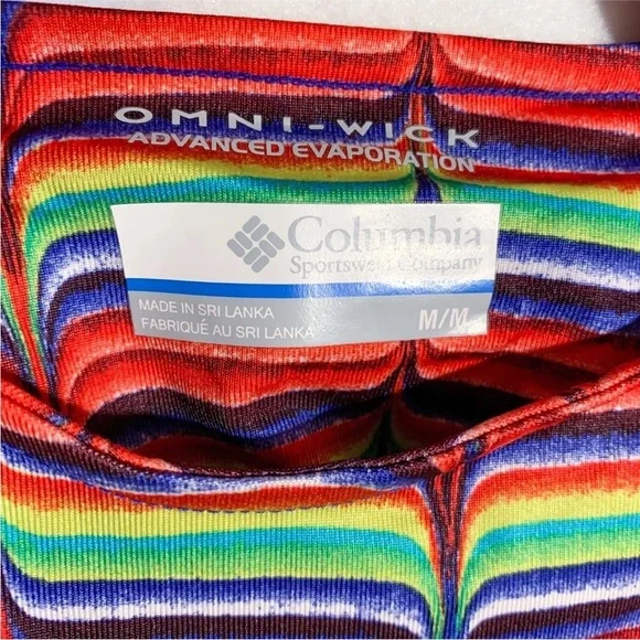 Columbia Rainbow Sleeveless Scoop Neck Athletic Dress Festival - Picture 9 of 9